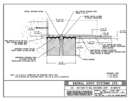 SJS_6_DW_CONC_1-4_PLATE_LONG_CHAMFER_EMCRETE SJS-Seismic Joint System Deck-to-Wall Expansion Joint