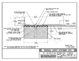 SJS_9_DW_CONC_3-8_PLATE_LONG_CHAMFER_EMCRETE SJS-Seismic Joint System Deck-to-Wall Expansion Joint