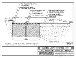 SJS_16_DW_CONC_3-8_PLATE_LONG_CHAMFER_EMCRETE SJS-Seismic Joint System Deck-to-Wall Expansion Joint