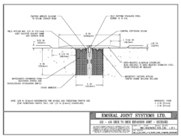 SJS_4_DD_CONC_3-8_PLATE_LONG_CHAMFER_RECESSED SJS_4_DD_CONC_3-8_PLATE_LONG_CHAMFER_EMCRETESeismic Joint System Deck-To-Deck Expansion Joint Long Chamfer Recessed