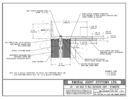 SJS_4_DW_CONC_3-8_PLATE_LONG_CHAMFER_EMCRETE SJS-Seismic Joint System Deck-To-Wall Expansion Joint with Emcrete