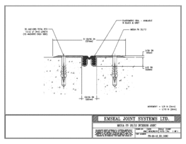 Expansion Joint Details: Migutec FN 20 Deck to Deck in Concrete EMSEAL