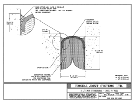 SUB_0250_DW_CONC Submerseal Deck-to-Wall Expansion Joint