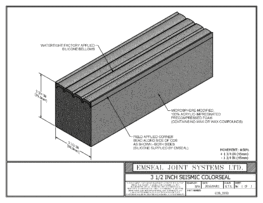 COS_0350 Seismic Colorseal Expansion Joint 3D dwf file