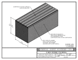 COS_0500 Seismic Colorseal Expansion Joint 3D dwf file