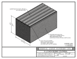 COS_0650 Seismic Colorseal Expansion Joint 3D dwf file