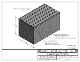 COS_0700 Seismic Colorseal Expansion Joint 3D dwf file