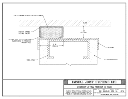 SHG_0100_WW_IC_FLASH_GYP_GLASS QuietJoint Expansion Joint Wall Partition Gypsum to Glass