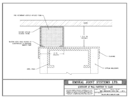 SHG_0175_WW_IC_FLASH_GYP_GLASS QuietJoint Expansion Joint Wall Partition Gypsum to Glass