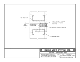 SHH_0100_WW_GYP_STEEL_STUDS QuietJoint Expansion Joint Wall to Wall in Gypsum with Steel Studs