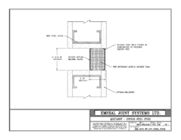 SHH_0275_WW_GYP_STEEL_STUDS QuietJoint Expansion Joint Wall to Wall in Gypsum with Steel Studs