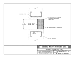 SHH_0300_WW_GYP_STEEL_STUDS QuietJoint Expansion Joint Wall to Wall in Gypsum with Steel Studs