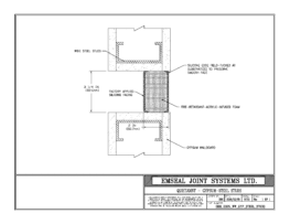 SHH_0325_WW_GYP_STEEL_STUDS QuietJoint Expansion Joint Wall to Wall in Gypsum with Steel Studs