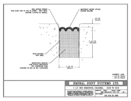 COH_0150_DD_CONC Horizontal Colorseal Deck Expansion Joint Deck-to-Deck