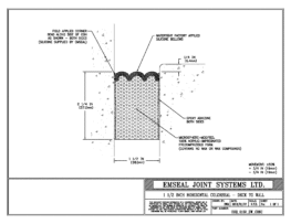 COH_0150_DW_CONC Horizontal Colorseal Deck Expansion Joint Deck-to-Wall