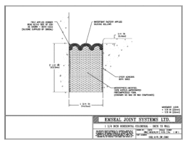 COH_0175_DW_CONC Horizontal Colorseal Deck Expansion Joint Deck-to-Wall