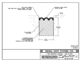 COH_0200_DD_CONC Horizontal Colorseal Deck Expansion Joint Deck-to-Deck