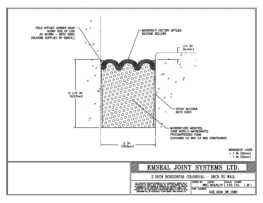 COH_0200_DW_CONC Horizontal Colorseal Deck Expansion Joint Deck-to-Wall