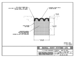 COH_0225_DD_CONC Horizontal Colorseal Deck Expansion Joint Deck-to-Deck