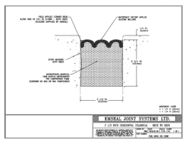 COH_0250_DD_CONC Horizontal Colorseal Deck Expansion Joint Deck-to-Deck