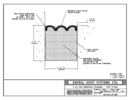 COH_0275_DW_CONC Horizontal Colorseal Deck Expansion Joint Deck-to-Wall