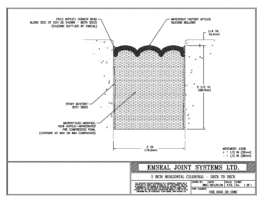 COH_0300_DD_CONC Horizontal Colorseal Deck Expansion Joint Deck-to-Deck