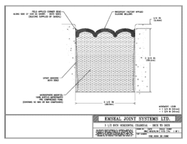COH_0350_DD_CONC Horizontal Colorseal Deck Expansion Joint Deck-to-Deck