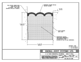 COH_0350_DW_CONC Horizontal Colorseal Deck Expansion Joint Deck-to-Wall