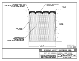 COH_0375_DD_CONC Horizontal Colorseal Deck Expansion Joint Deck-to-Deck