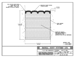 COH_0375_DW_CONC Horizontal Colorseal Deck Expansion Joint Deck-to-Wall