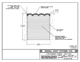 COH_0400_DW_CONC Horizontal Colorseal Deck Expansion Joint Deck-to-Wall