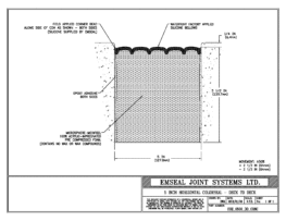 COH_0500_DD_CONC Horizontal Colorseal Deck Expansion Joint Deck-to-Deck