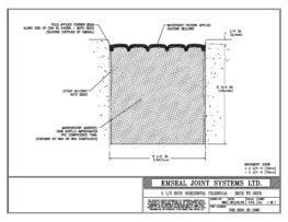 COH_0550_DD_CONC Horizontal Colorseal Deck Expansion Joint Deck-to-Deck