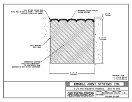 COH_0650_DD_CONC Horizontal Colorseal Deck Expansion Joint Deck-to-Deck