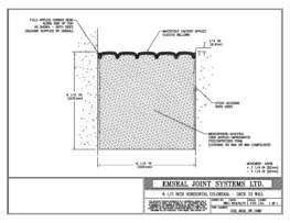 COH_0650_DW_CONC Horizontal Colorseal Deck Expansion Joint Deck-to-Wall