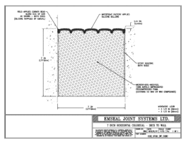 COH_0700_DW_CONC Horizontal Colorseal Deck Expansion Joint Deck-to-Wall