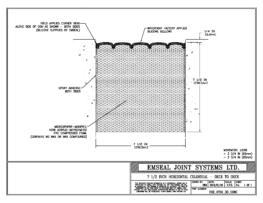 COH_0750_DD_CONC Horizontal Colorseal Deck Expansion Joint Deck-to-Deck