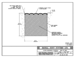 COH_0800_DW_CONC Horizontal Colorseal Deck Expansion Joint Deck-to-Wall