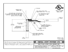 DFR2_FP_0100_25_DW_CONC DFR-FP System 2 Hour Firerated Deck to Wall Split Slab