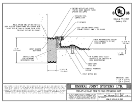 DFR2_FP_0175_60_DW_CONC DFR-FP System 2 Hour Firerated Deck to Wall Split Slab