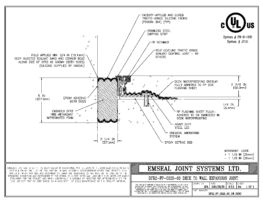 DFR2_FP_0225_60_DW_CONC DFR-FP System 2 Hour Firerated Deck to Wall Split Slab