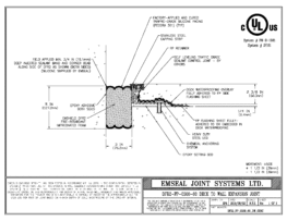 DFR2_FP_0300_60_DW_CONC DFR-FP System 2 Hour Firerated Deck to Wall Split Slab