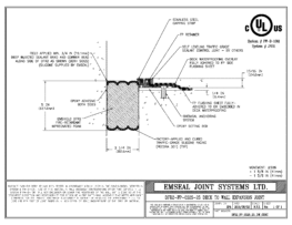 DFR2_FP_0325_25_DW_CONC DFR-FP System 2 Hour Firerated Deck to Wall Split Slab