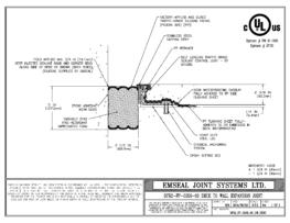 DFR2_FP_0350_60_DW_CONC DFR-FP System 2 Hour Firerated Deck to Wall Split Slab