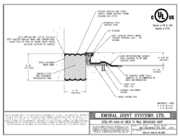 DFR2_FP_0400_60_DW_CONC DFR-FP System 2 Hour Firerated Deck to Wall Split Slab