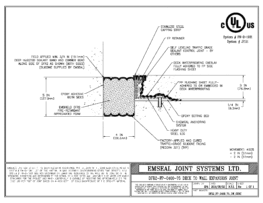 DFR2_FP_0400_75_DW_CONC DFR-FP System 2 Hour Firerated Deck to Wall Split Slab