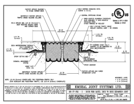 SJS-FP-FR2_10_75_DD_CONC_1-4_PLATE_LONG_CHAMFER Emshield SJS-FP-FR2 Expansion Joint Deck-to-Deck Long Chamfer