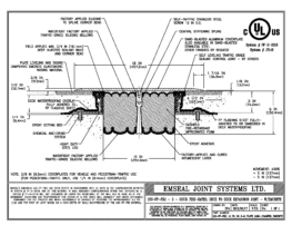 SJS-FP-FR2_10_75_DD_CONC_3-8_PLATE_LONG_CHAMFER_EMCRETE Emshield SJS-FP-FR2 Expansion Joint Deck-to-Deck Long Chamfer with Emcrete