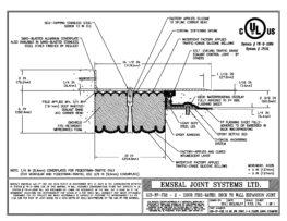 SJS_FP_FR2_10_60_DW_CONC_1-4_PLATE_LONG_CHAMFER Emshield SJS-FP-FR2 Expansion Joint Deck-to-Wall Long Chamfer