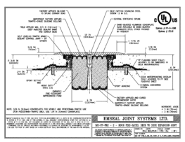 SJS_FP_FR2_6_60_DD_CONC_3-8_PLATE_LONG_CHAMFER Emshield SJS-FP-FR2 Expansion Joint Deck-to-Deck Long Chamfer